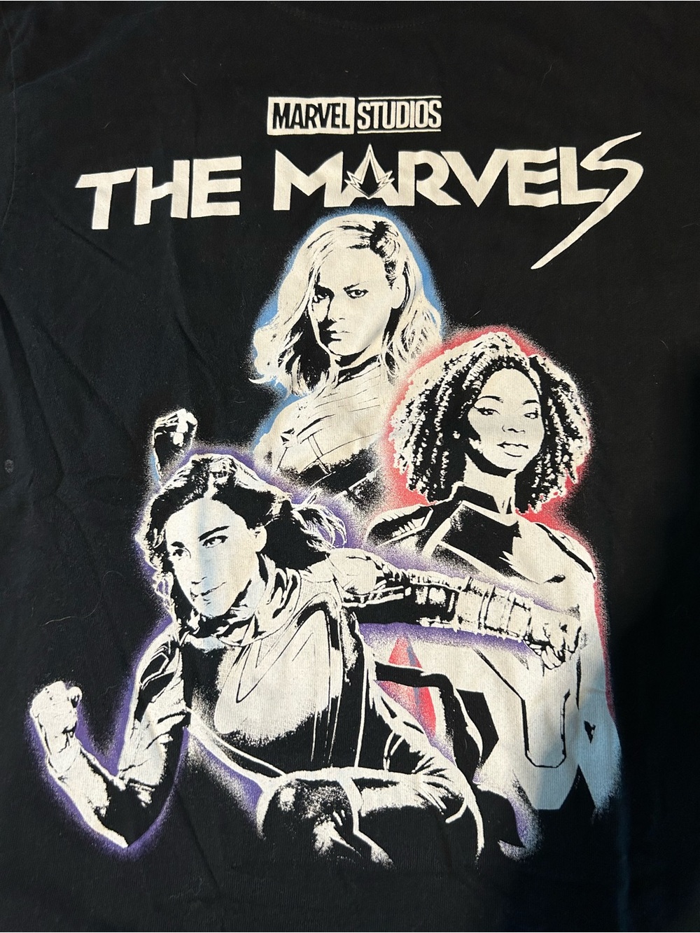 The Marvels Black Graphic Tee